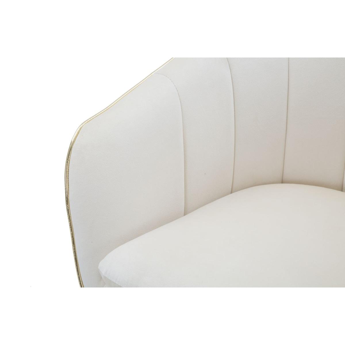 Poltrona Paris Crema/Gold cm.62x58x78 | Mauro Ferretti