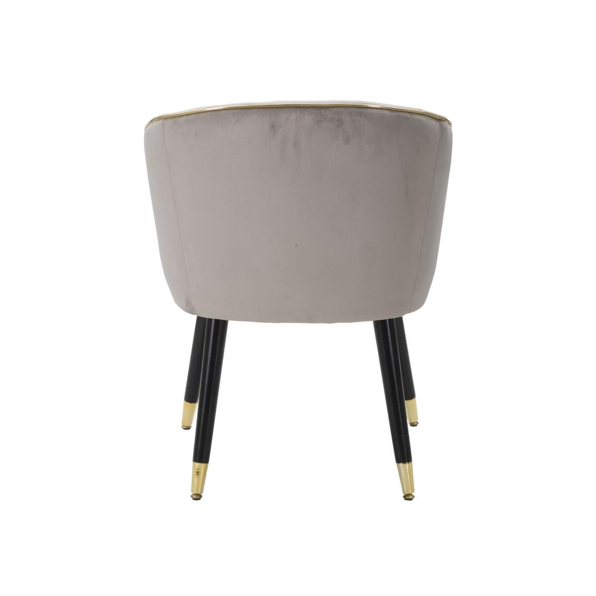 Poltrona Paris Grigia/Gold cm.62x58x78 | Mauro Ferretti