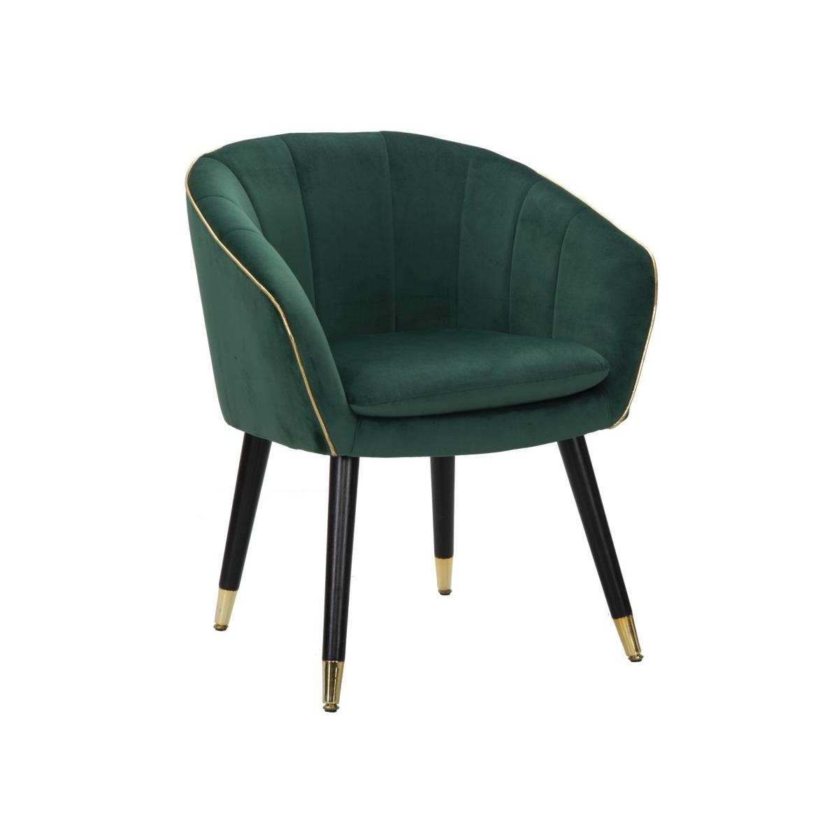 Poltrona Paris Verde/Gold cm.62x58x78 | Mauro Ferretti