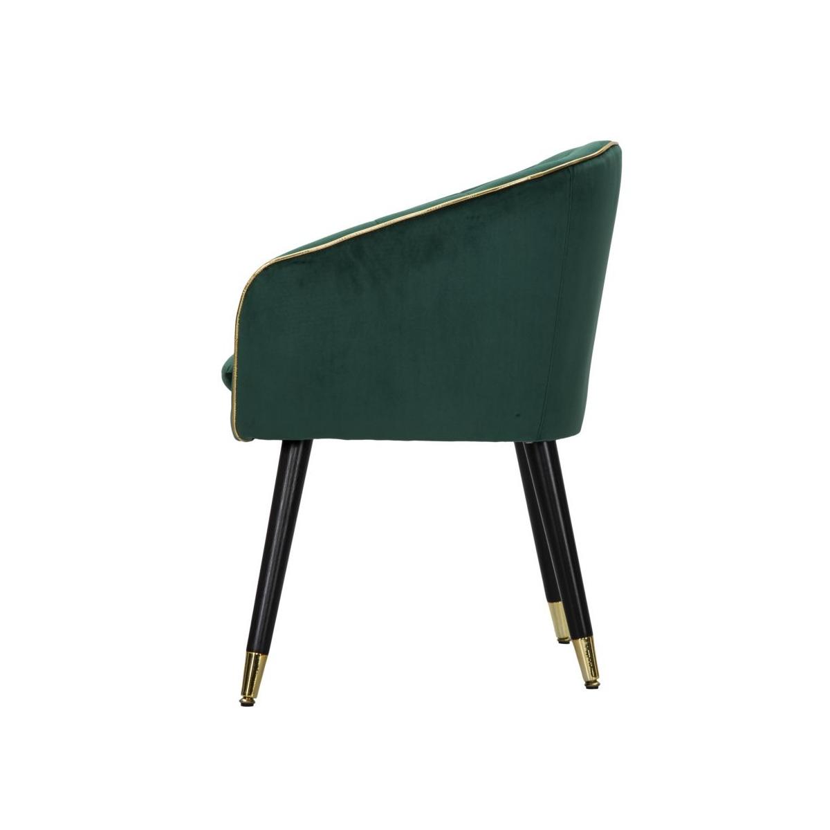 Poltrona Paris Verde/Gold cm.62x58x78 | Mauro Ferretti