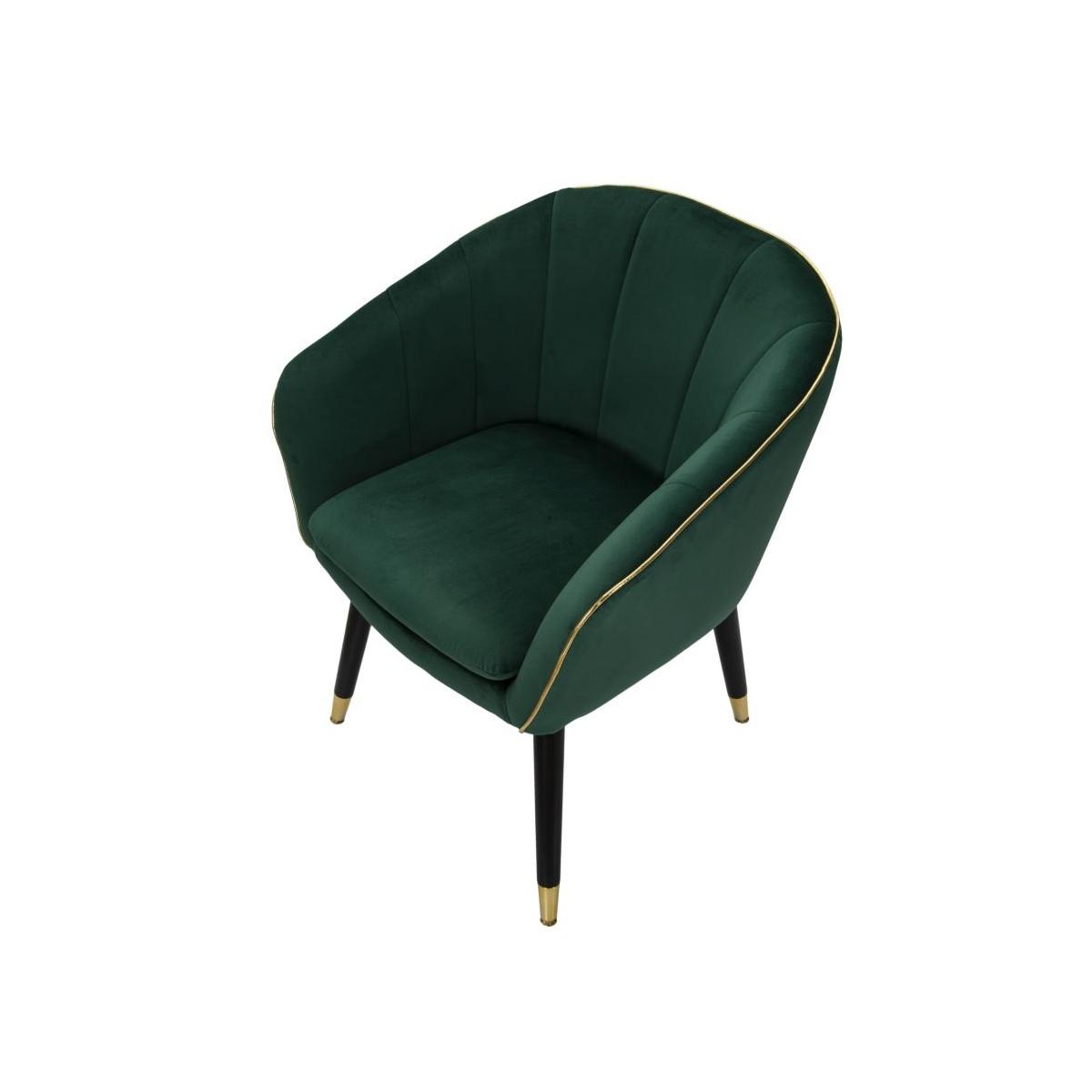 Poltrona Paris Verde/Gold cm.62x58x78 | Mauro Ferretti