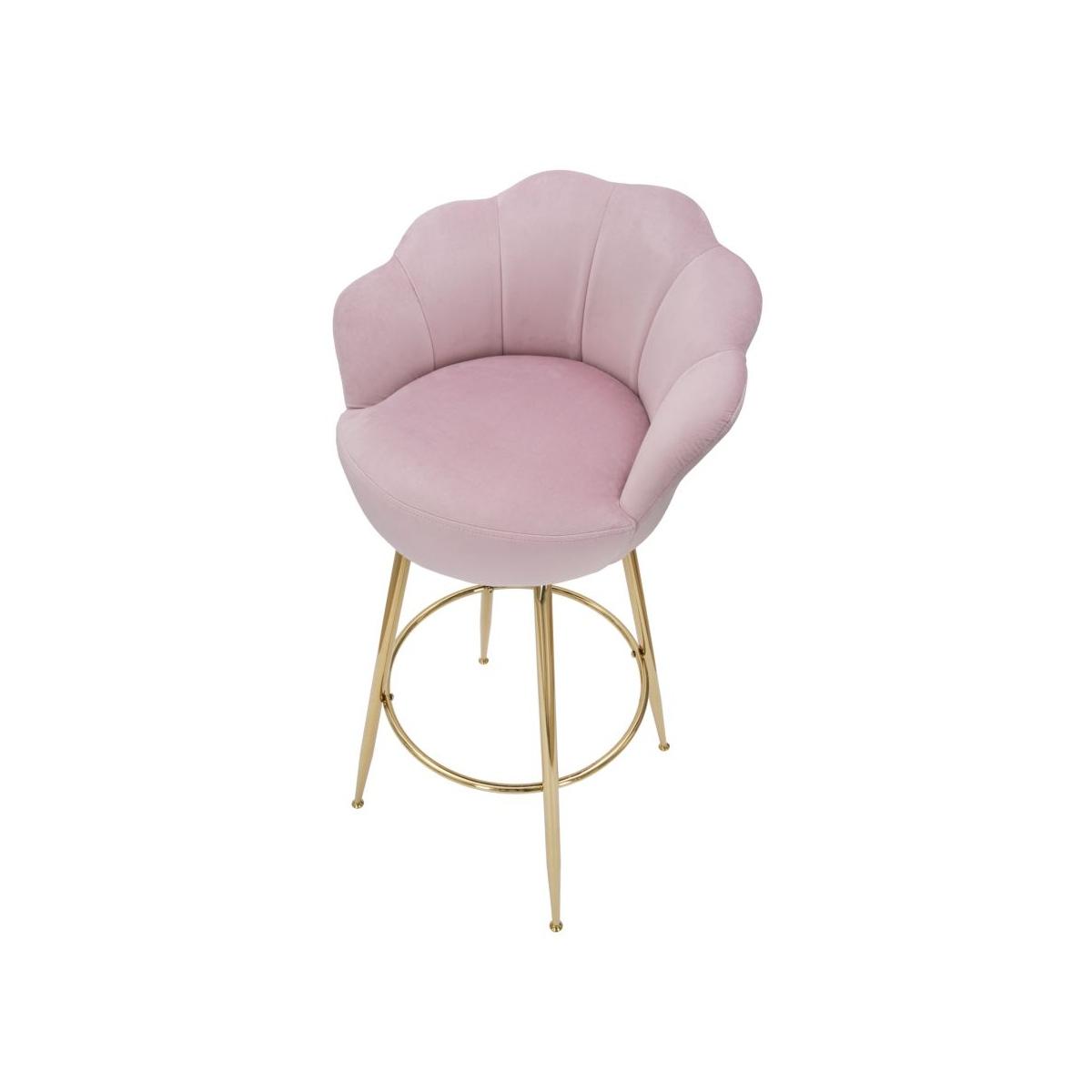 Sgabello Bar Vienna Rosa cm.55x53x110 Altezza Seduta 88 cm | Mauro Ferretti