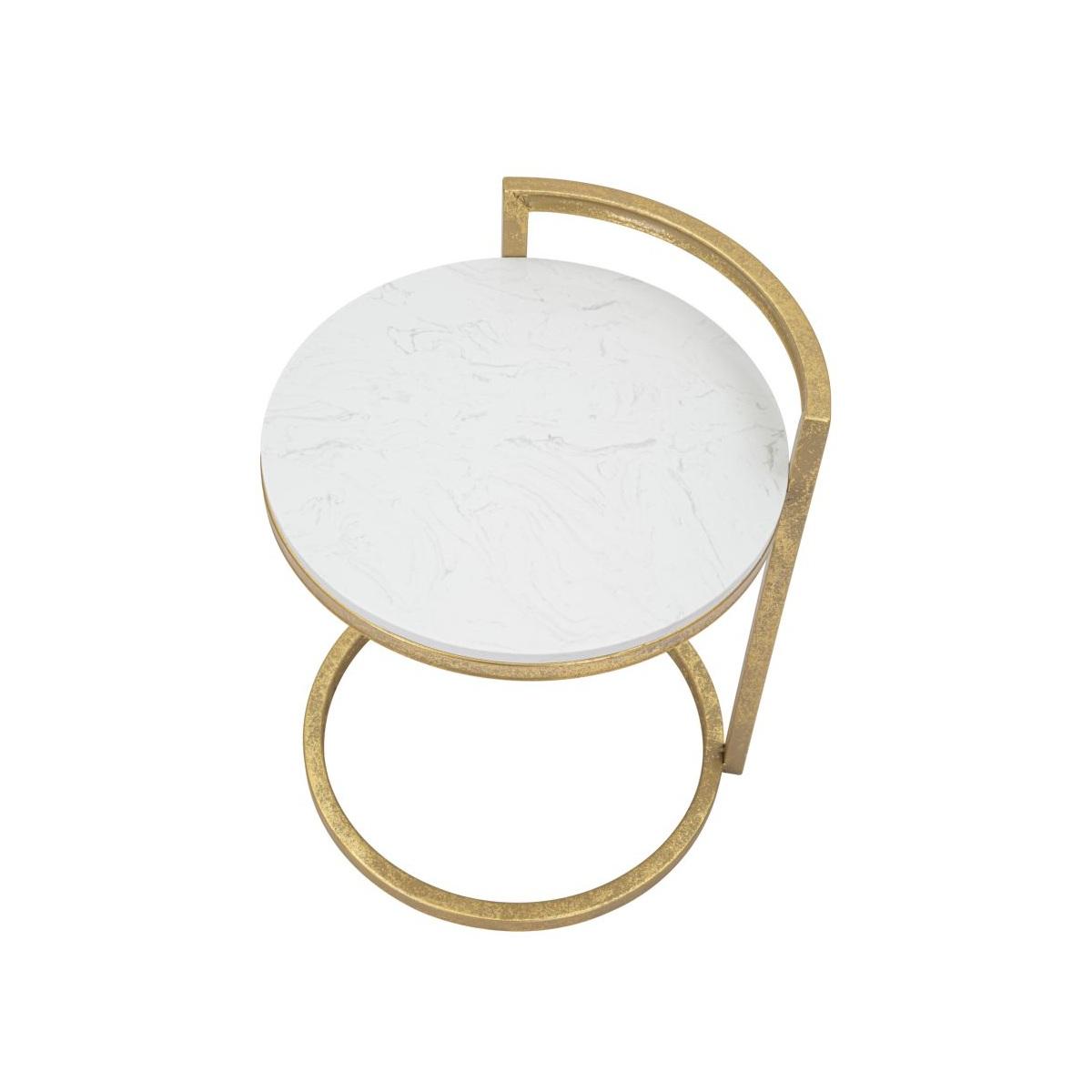 Tavolinetto Round Marble cm 40x43x50 | Mauro Ferretti