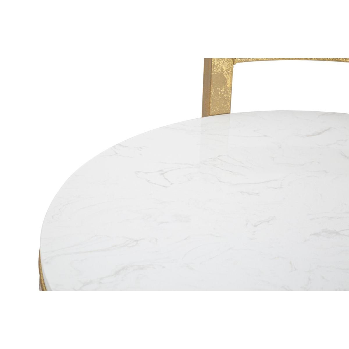 Tavolinetto Round Marble cm 40x43x50 | Mauro Ferretti