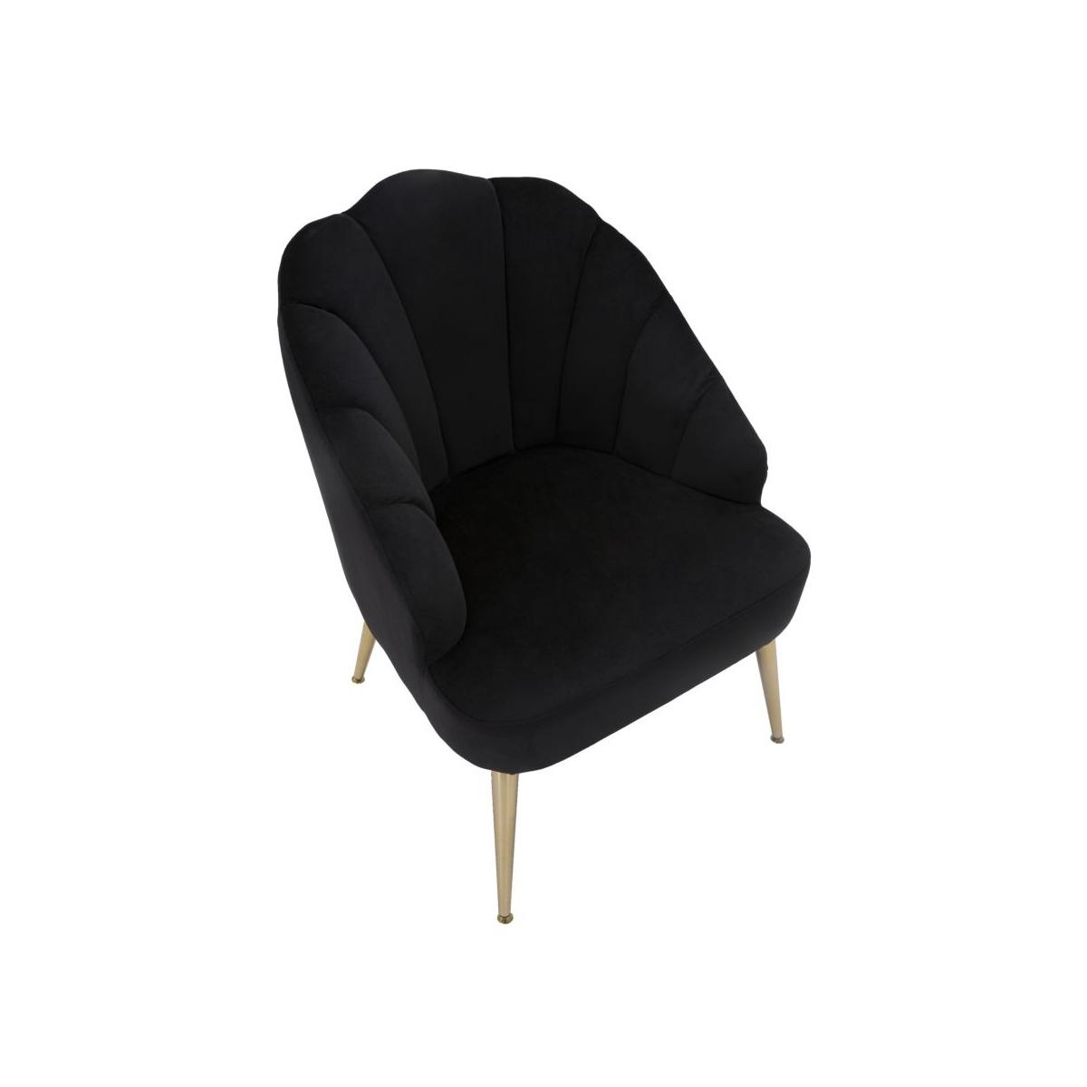 Poltrona Shell Nera cm.65x69x84 | Mauro Ferretti