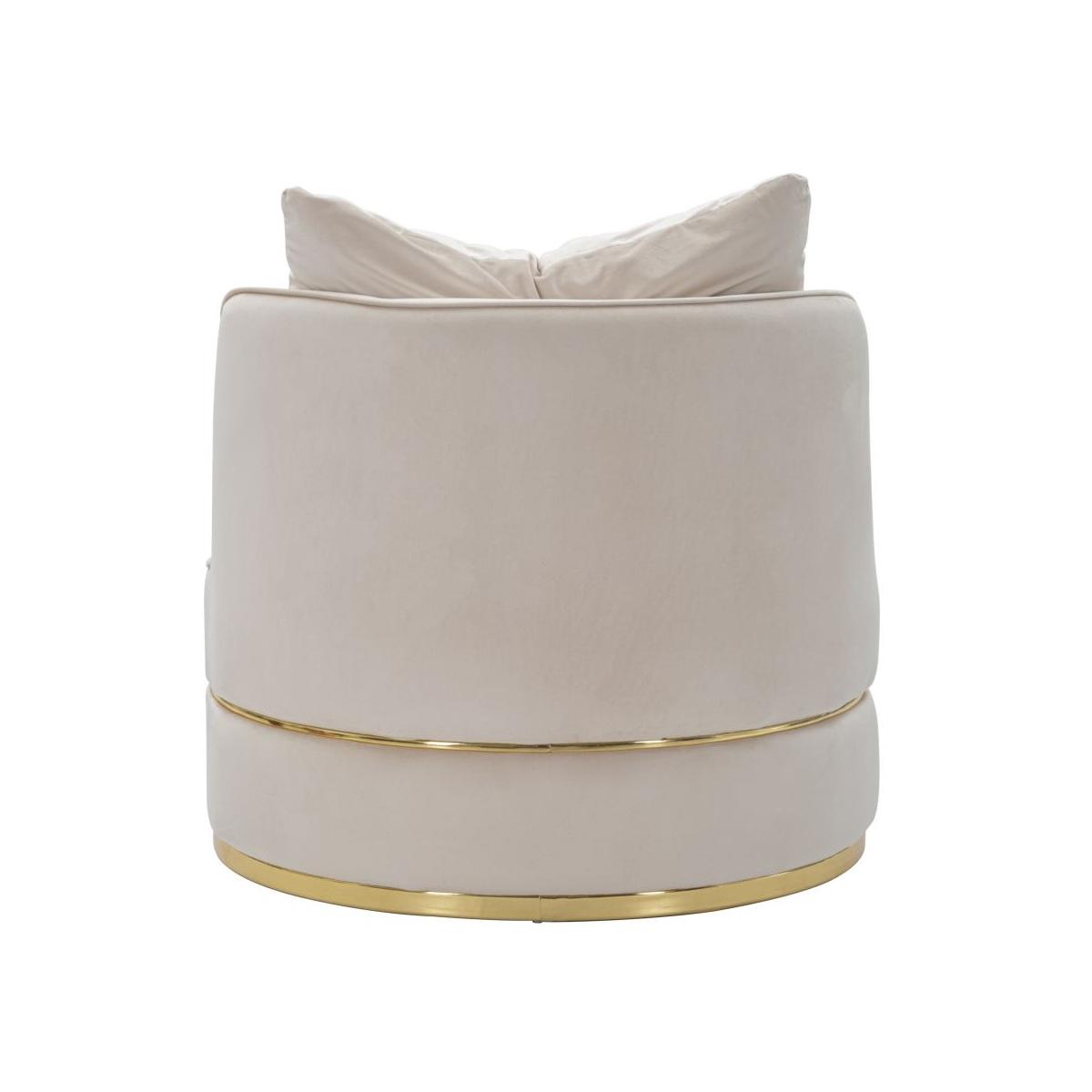 Poltrona Paris Space Crema/Gold cm.ÃƒÂ˜84x72 | Mauro Ferretti