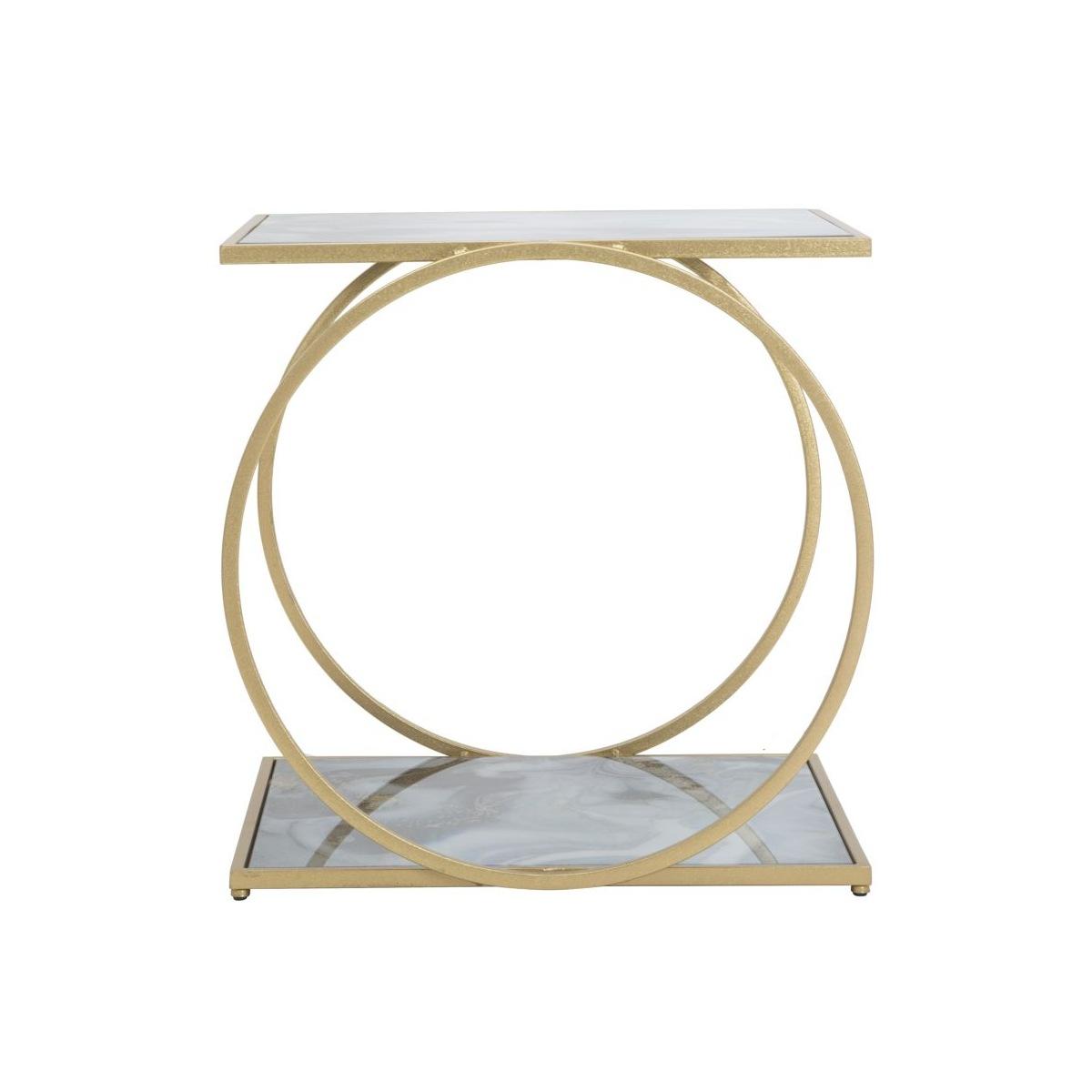 Tavolinetto Glam 2 Level cm.52,5x50x51 | Mauro Ferretti