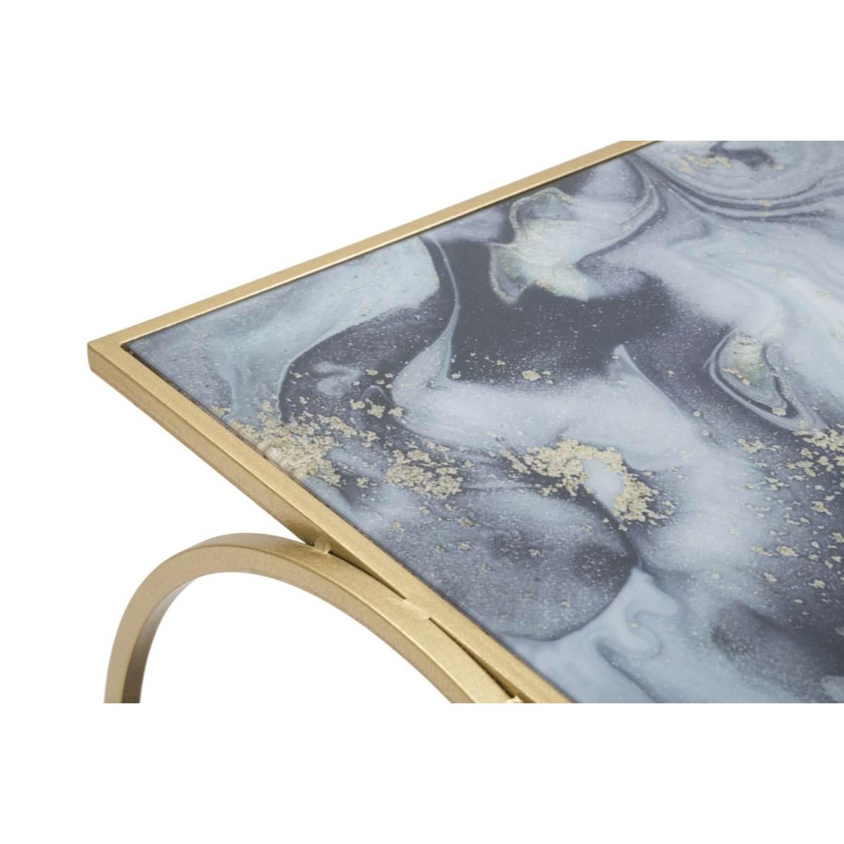 Tavolinetto Glam 2 Level cm.52,5x50x51 | Mauro Ferretti