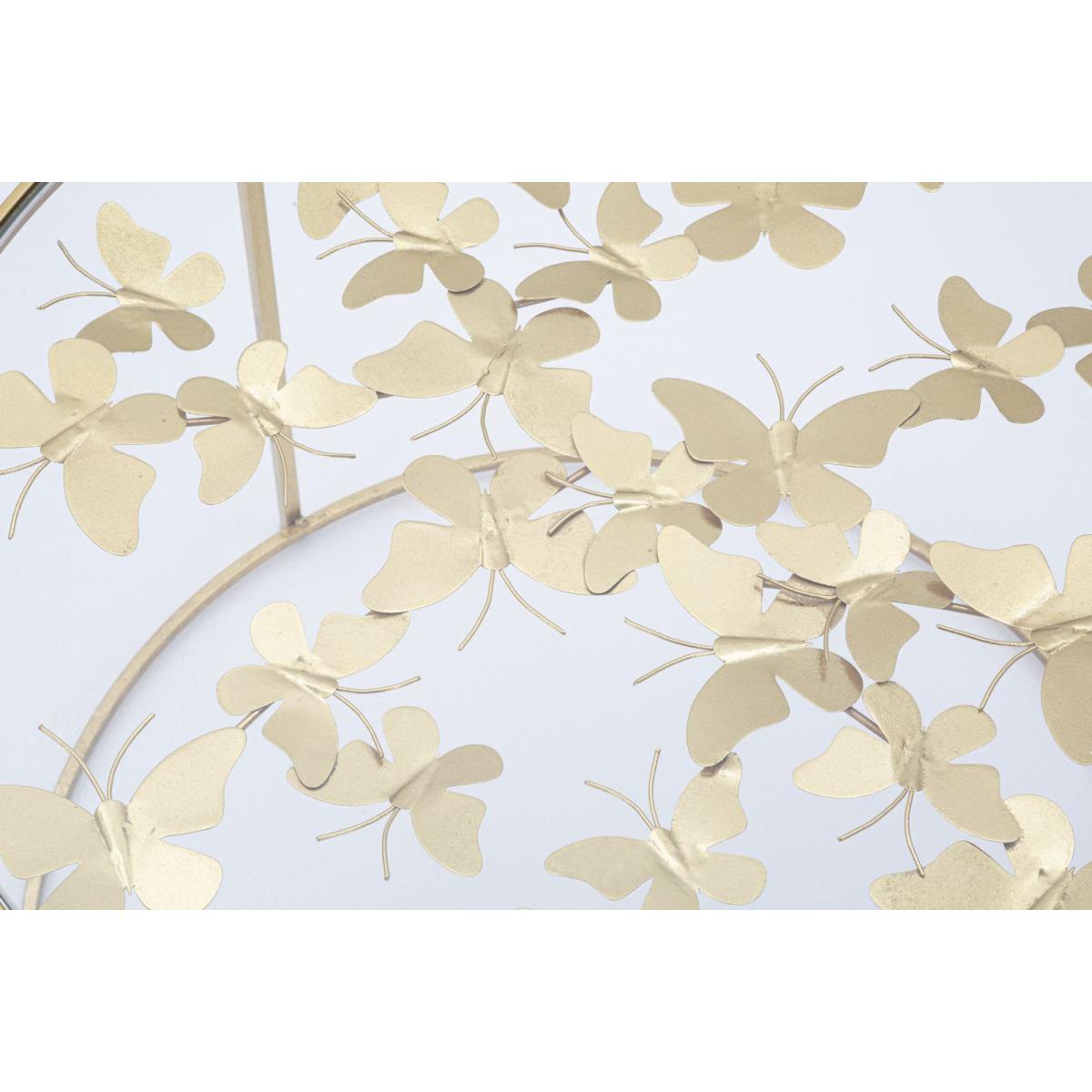 Tavolo Da Caffe' Butterflies cm.ÃƒÂ˜60x40,5 | Mauro Ferretti