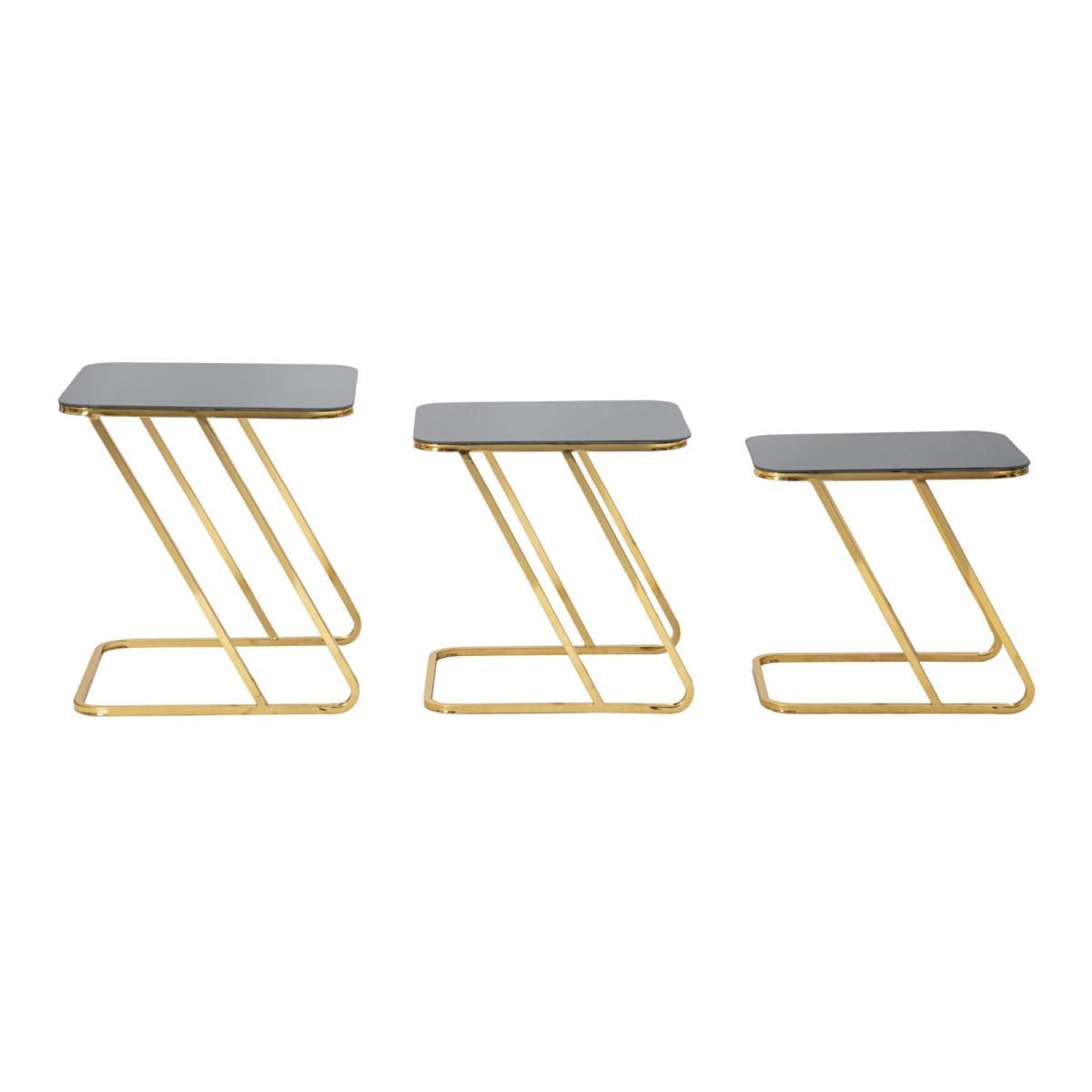 Tavolinetti Simple Set 3Pz cm.44x50,5x55,5-39x49x51-34x47x45 | Mauro Ferretti