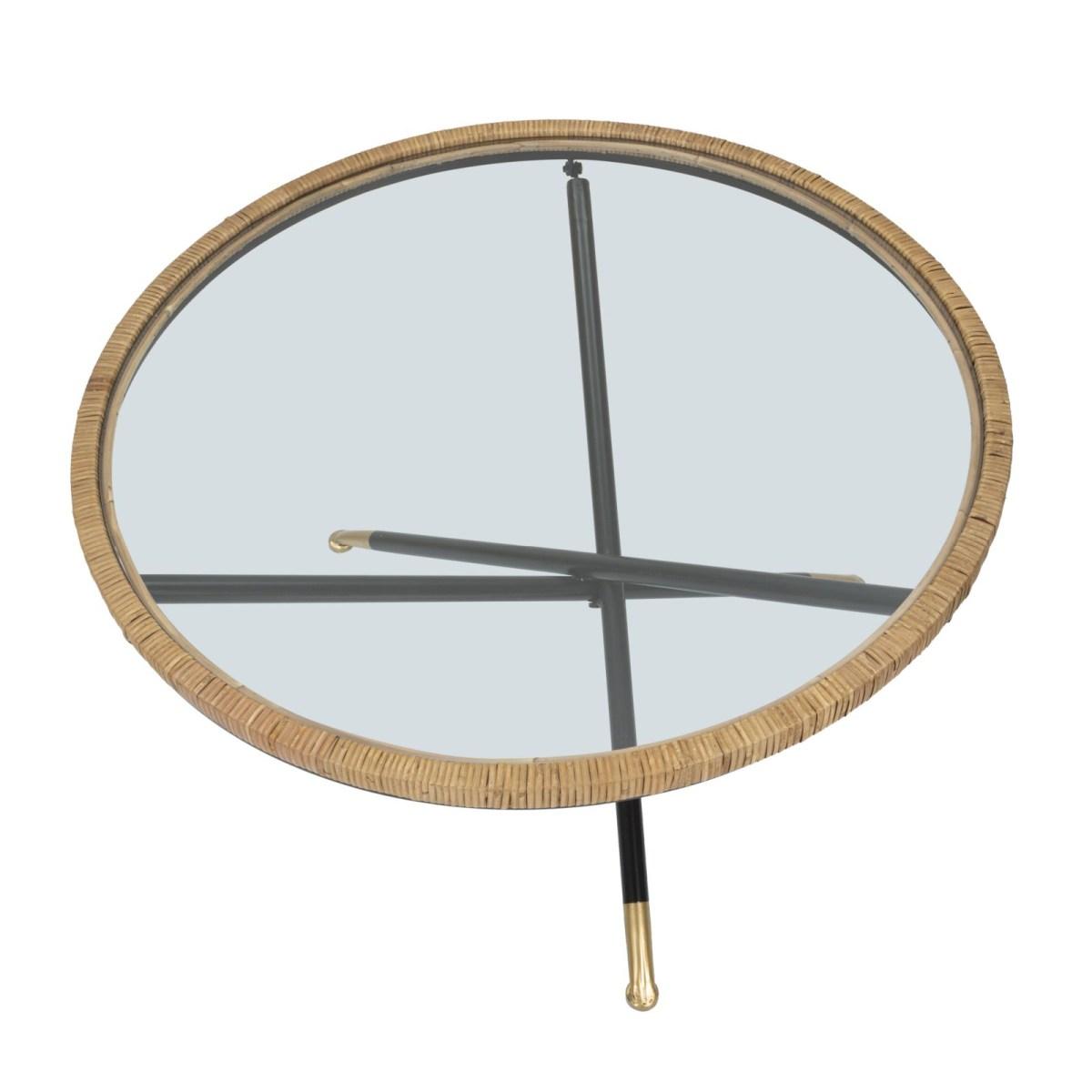 Tavolo Da Caffe' Saint Barth Rotondo cm.ÃƒÂ˜80x46,5 | Mauro Ferretti