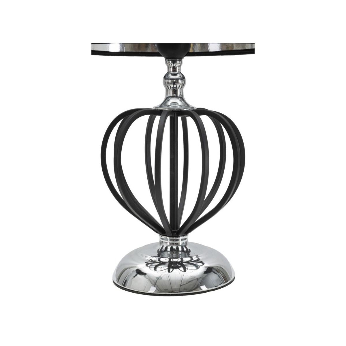 Lampada da Tavolo Darky Silver cm.ÃƒÂ˜28x44,5 | Mauro Ferretti