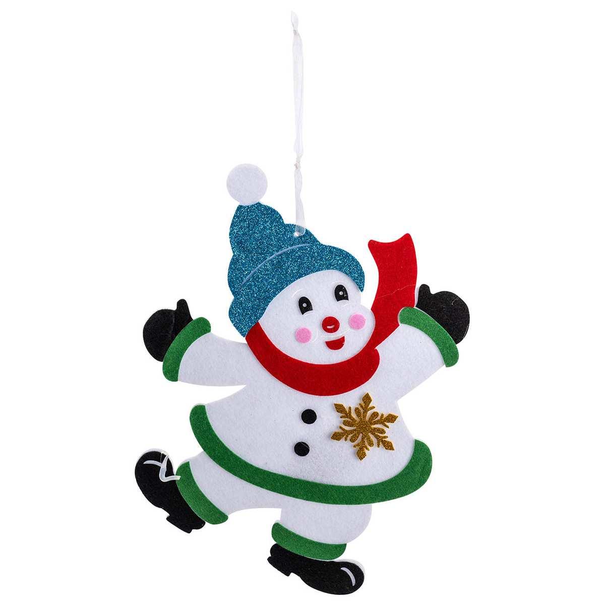 Decorazione Natalizia Pupazzo Di Neve Feltro cm.30 |Carnival Toys