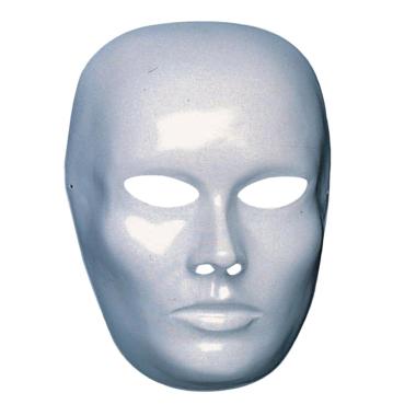 Maschera PVC Viso Bianca