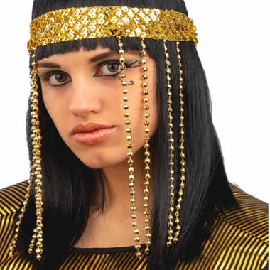 Parrucca Egiziana co Diadema Oro