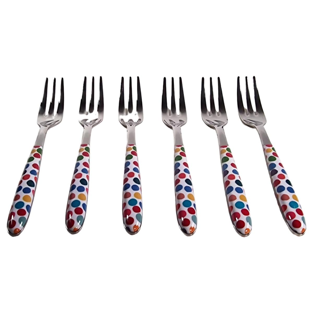 Forchettine Tavola pz.6 Eme Inox Dolce Vero Coriandoli | Eme