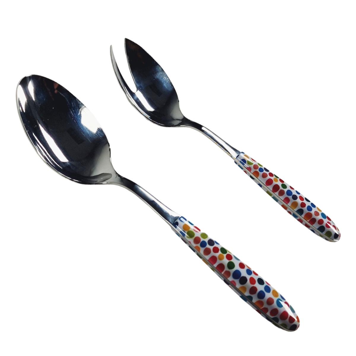 Posate Tavola Inox Set pz.2 Eme Inox Insalata Vero Coriandoli | Eme