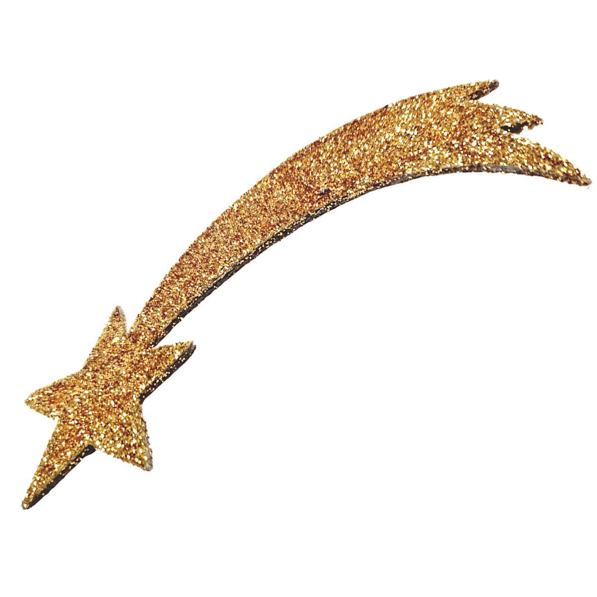Stella Cometa Oro Glitter cm.15X6