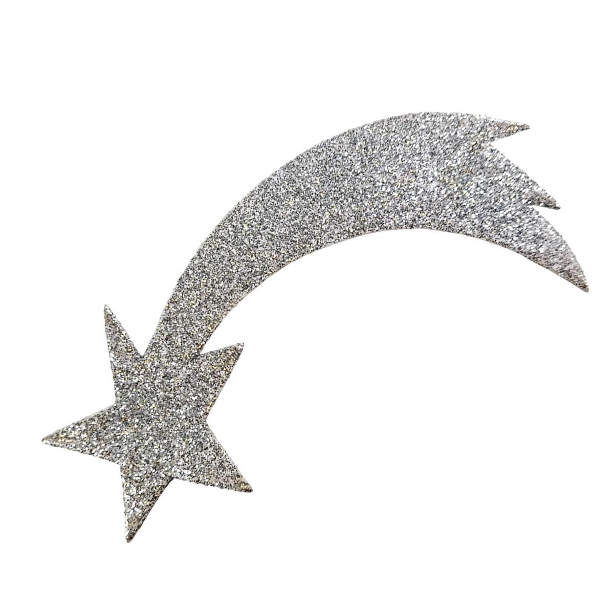 Stella Cometa Argento Glitter cm.18X7