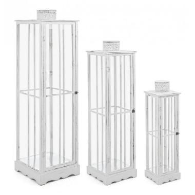 Lanterna Set pz.3 Astana Bianco | Bizzotto