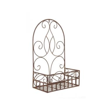 Portafiori Parete Melanie Rettangolare Marrone L | Bizzotto