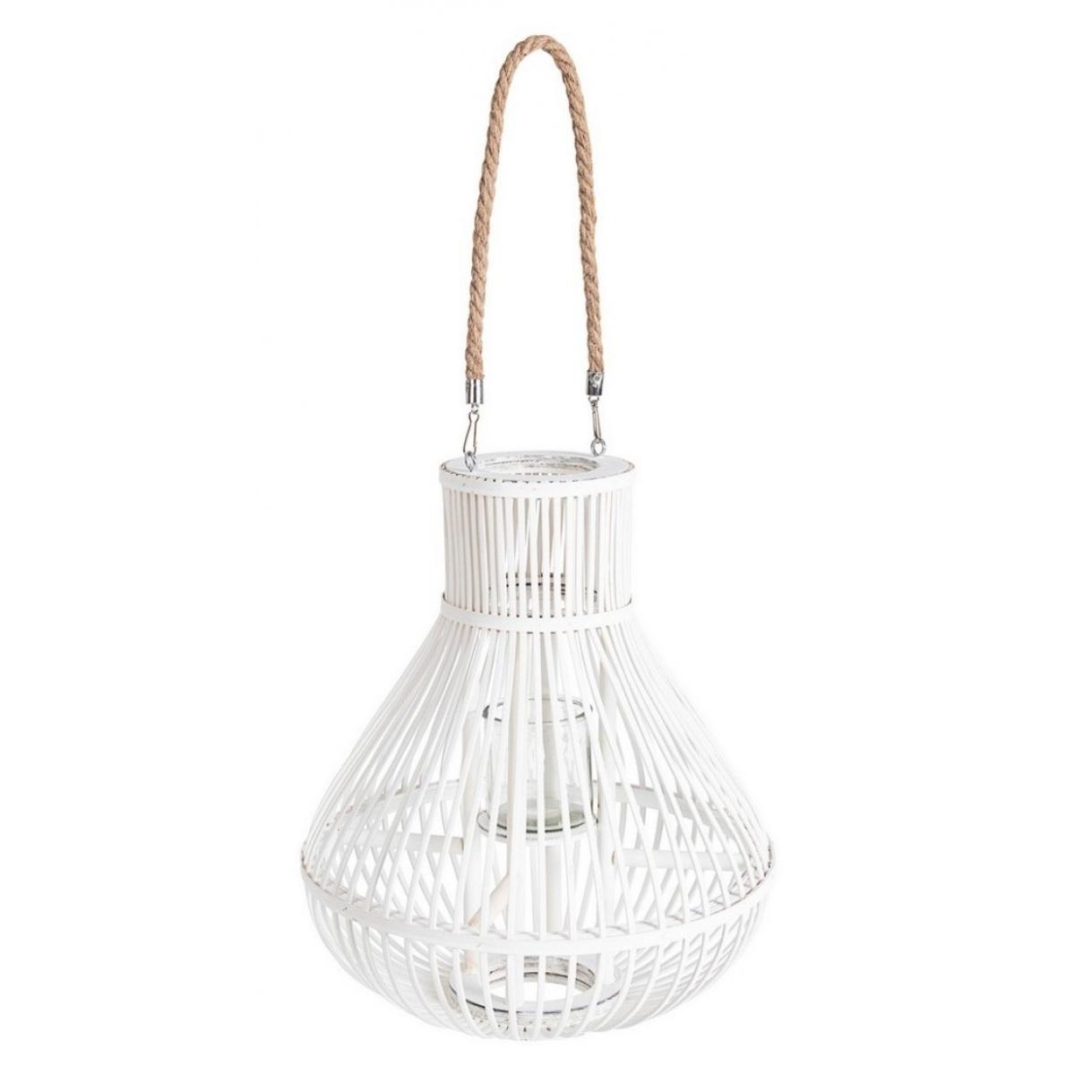 Lanterna Belem Bianco con Manico cm.H41 | Bizzotto