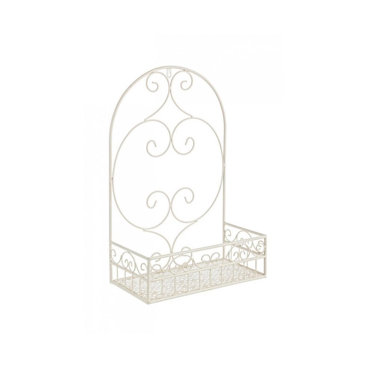 Portafiori Parete Giselle Rettangolare Crema L | Bizzotto