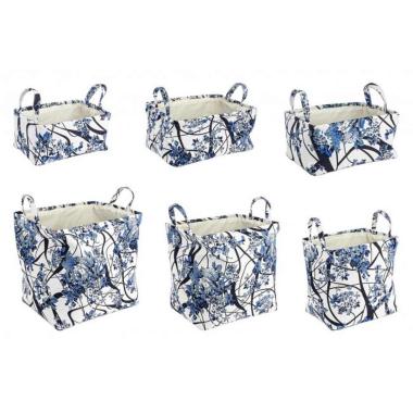 Portaoggetti Set pz.3-3Ceste Geo Rettangolare | Bizzotto