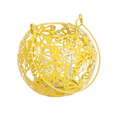 Portacandela Farfalla Giallo D cm.14 | Bizzotto