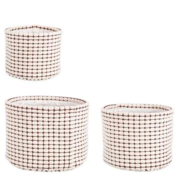 Portaoggetti Set pz.3 Nicky To Alto Bianco | Bizzotto