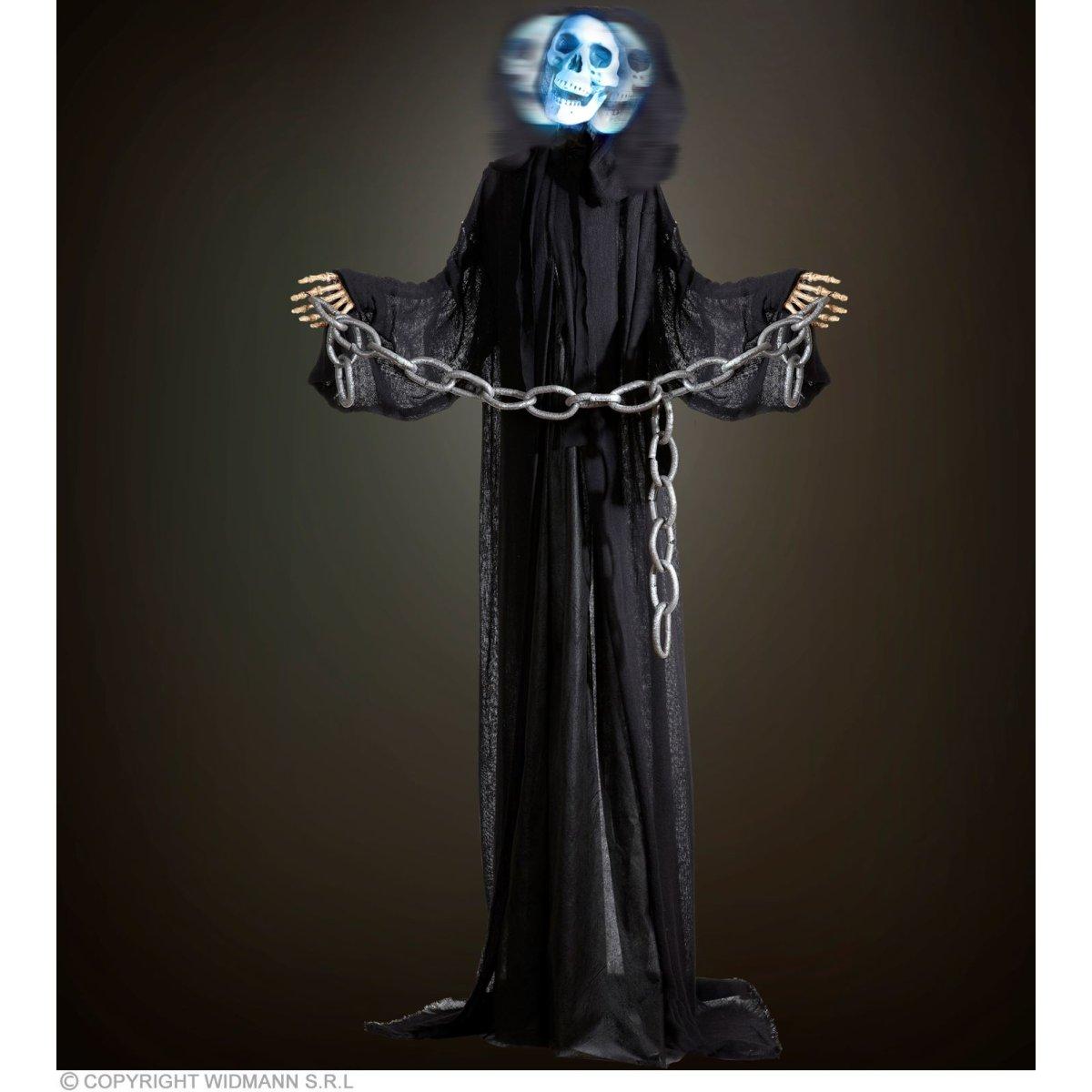 Decorazione luminosa scheletro animato Grim Reaper