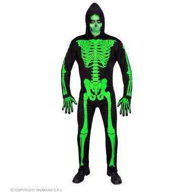 Costume da scheletro verde