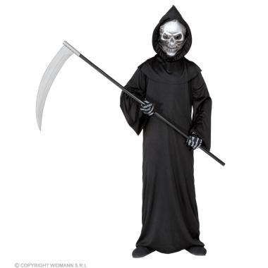 Costume Tunica Nera con Cappuccio Grim Reaper bambino