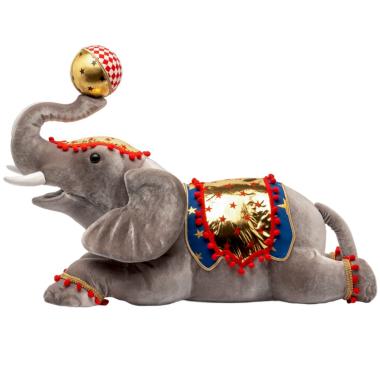 Elefante Circo Sdraiato con Palla cm.68x29x52