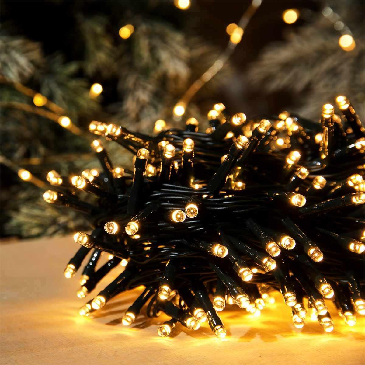 Luci Natale per Esterno LED 1500: M2 Store, Modello Cluster Bianco Caldo