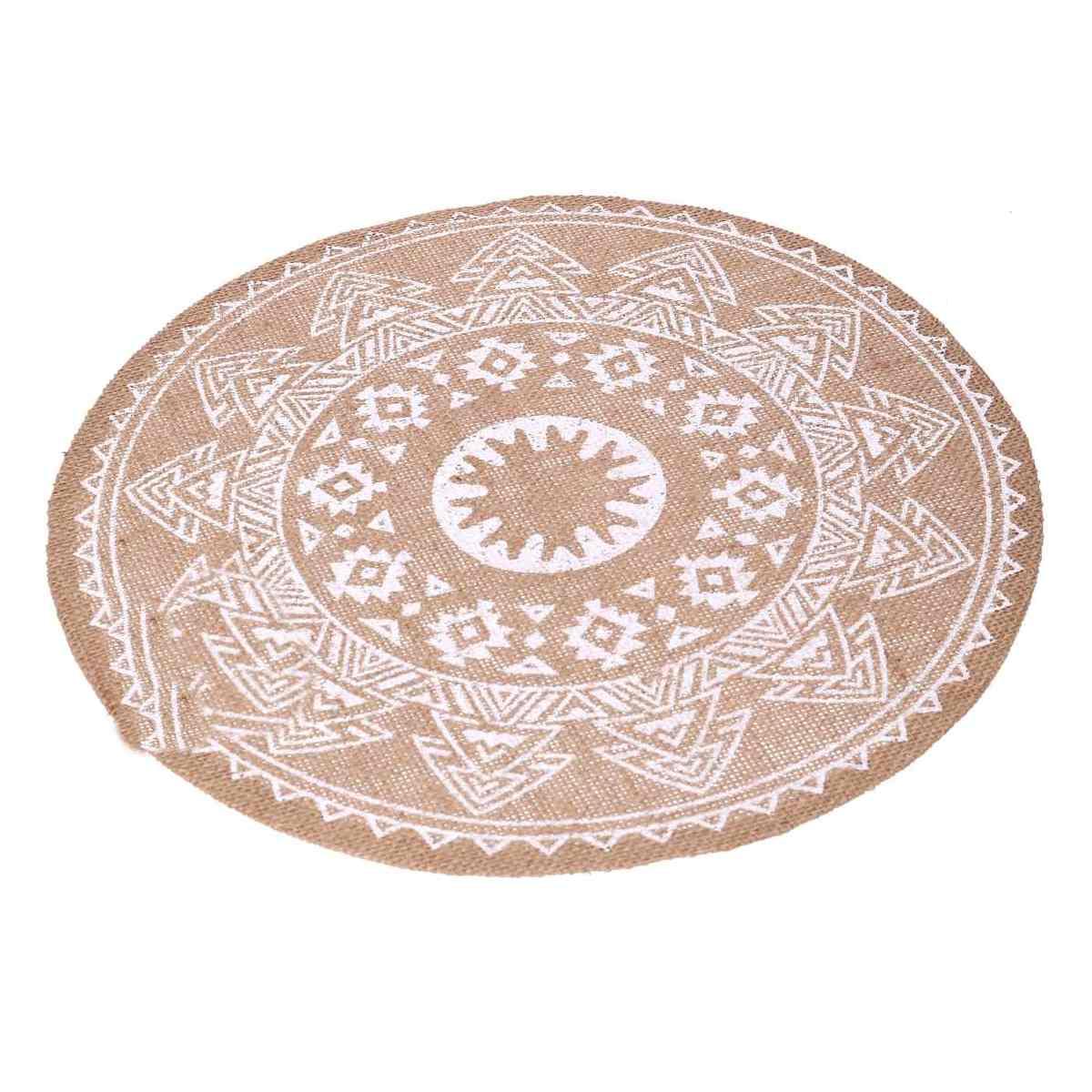 Sottopiatto Tavola Juta con Mandala Bianco cm.Ã˜38 |Vacchetti