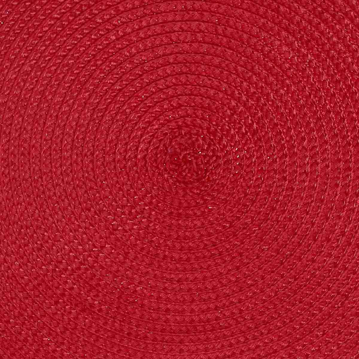 Tovaglietta Natalizia Sottopiatto PVC Rosso cm.Ã˜38 |Vacchetti