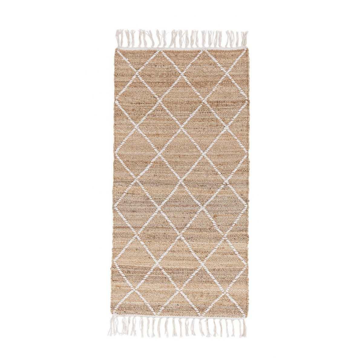 Tappeto Shaila Naturale-Bianco cm.70x140 | Bizzotto
