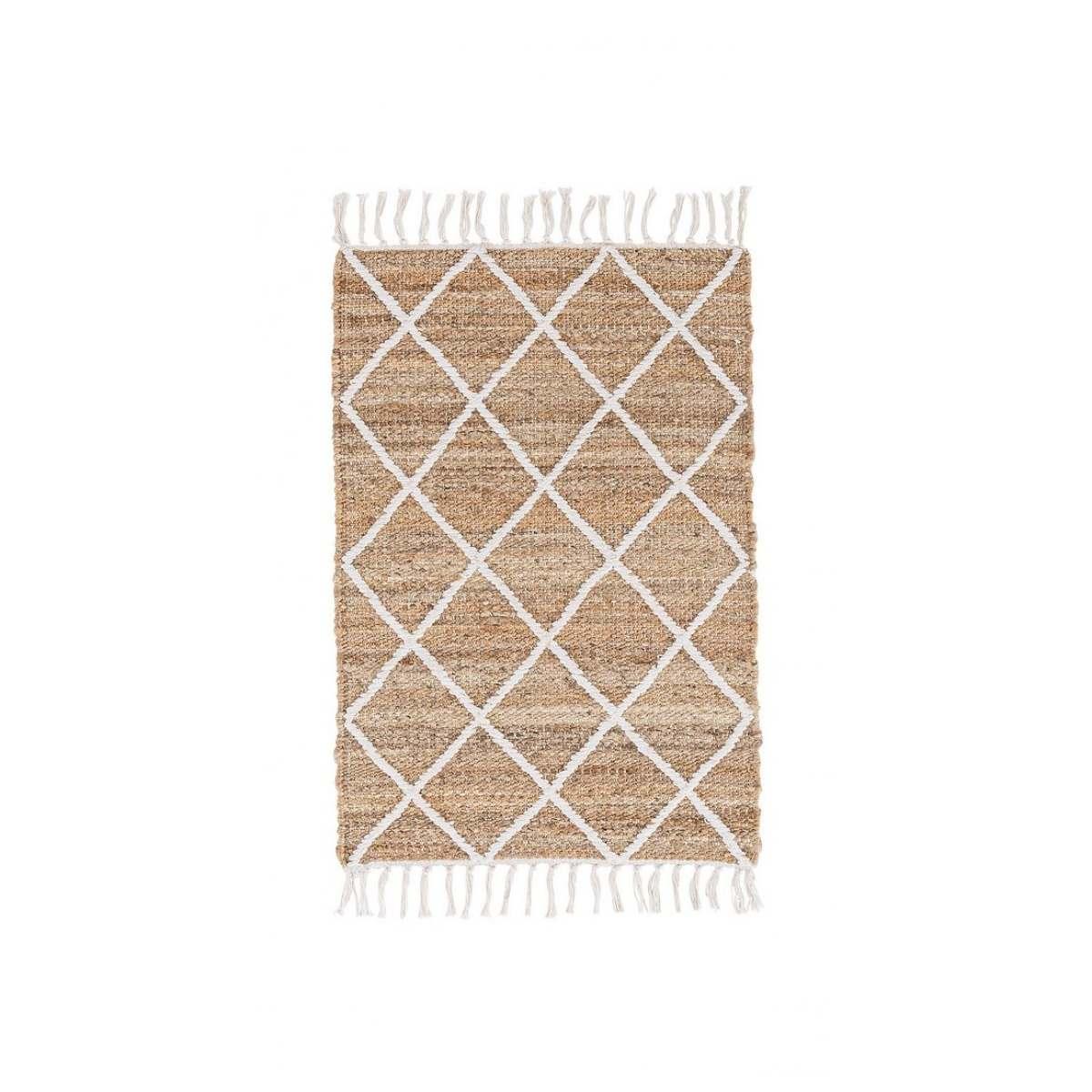 Tappeto Shaila Naturale-Bianco Cm.60X90