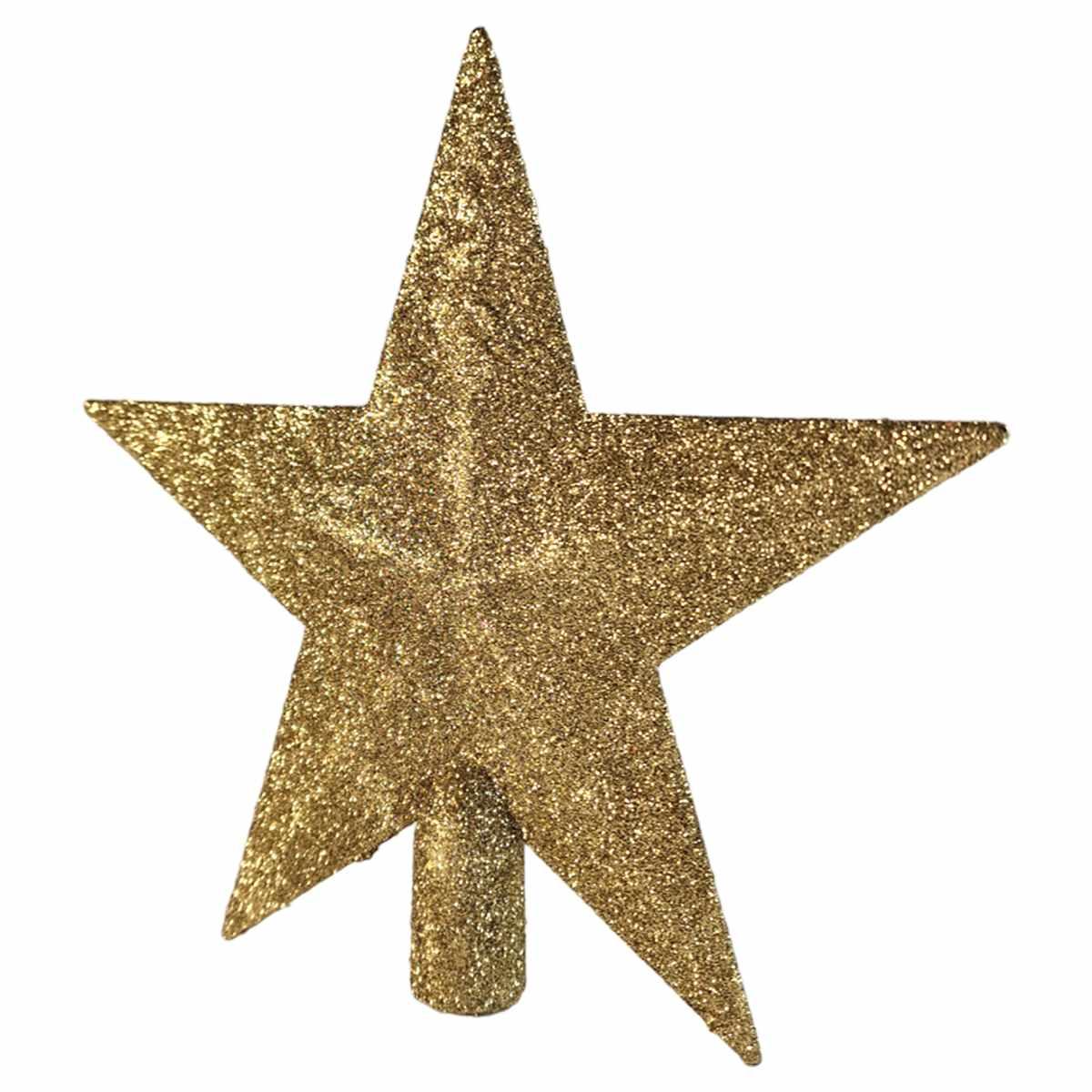 Puntale Albero cm.20 Stella Oro Glitter