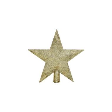 Puntale Albero cm.20 Stella Oro Glitter