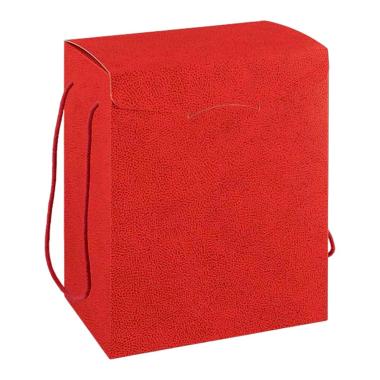Scatola Cartone Rossa con Maniglie cm.28x20x35