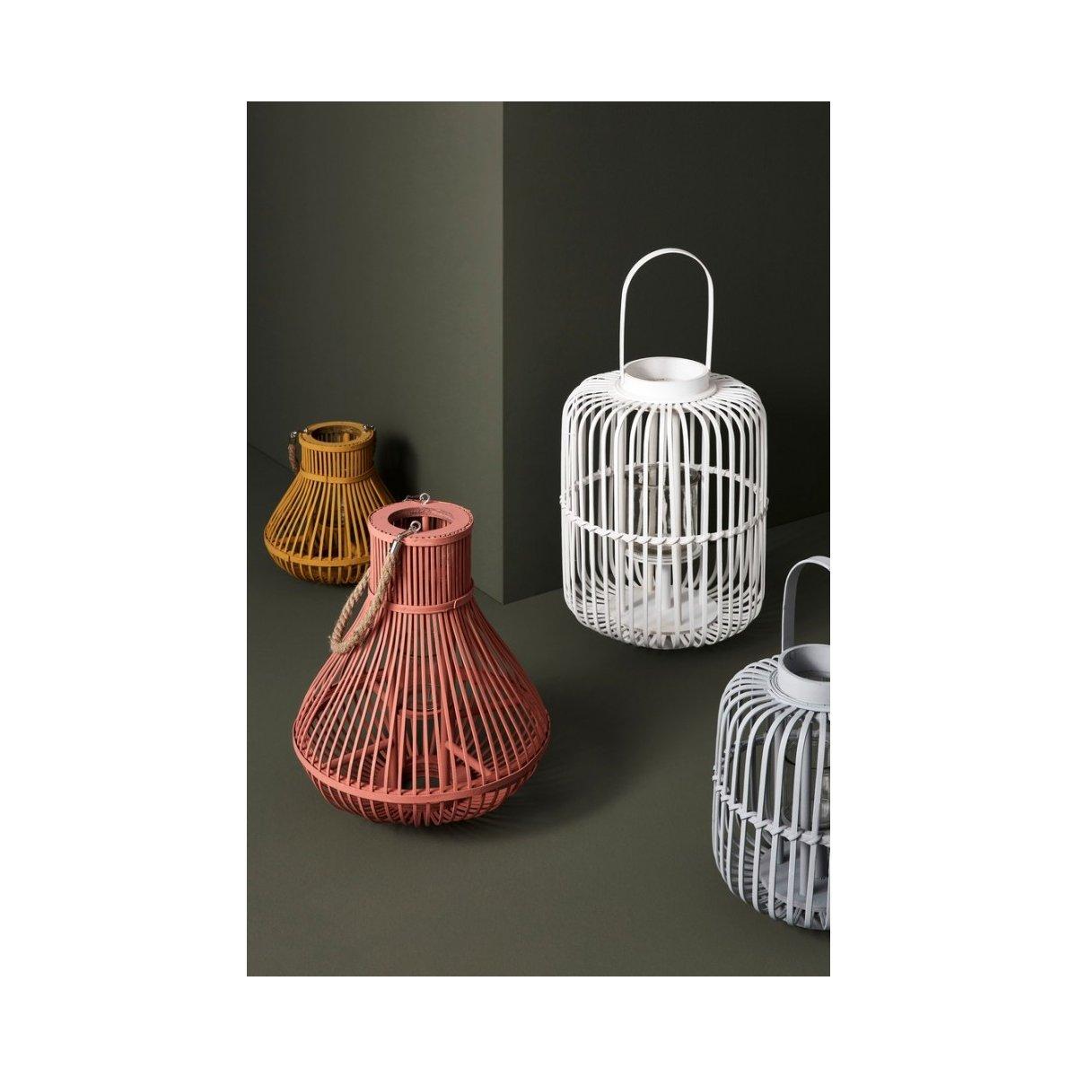 Lanterna Belem Rosa con Manico L | Bizzotto