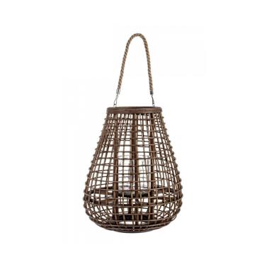 Lanterna Mombasa Nat Con Manico Cm.H40