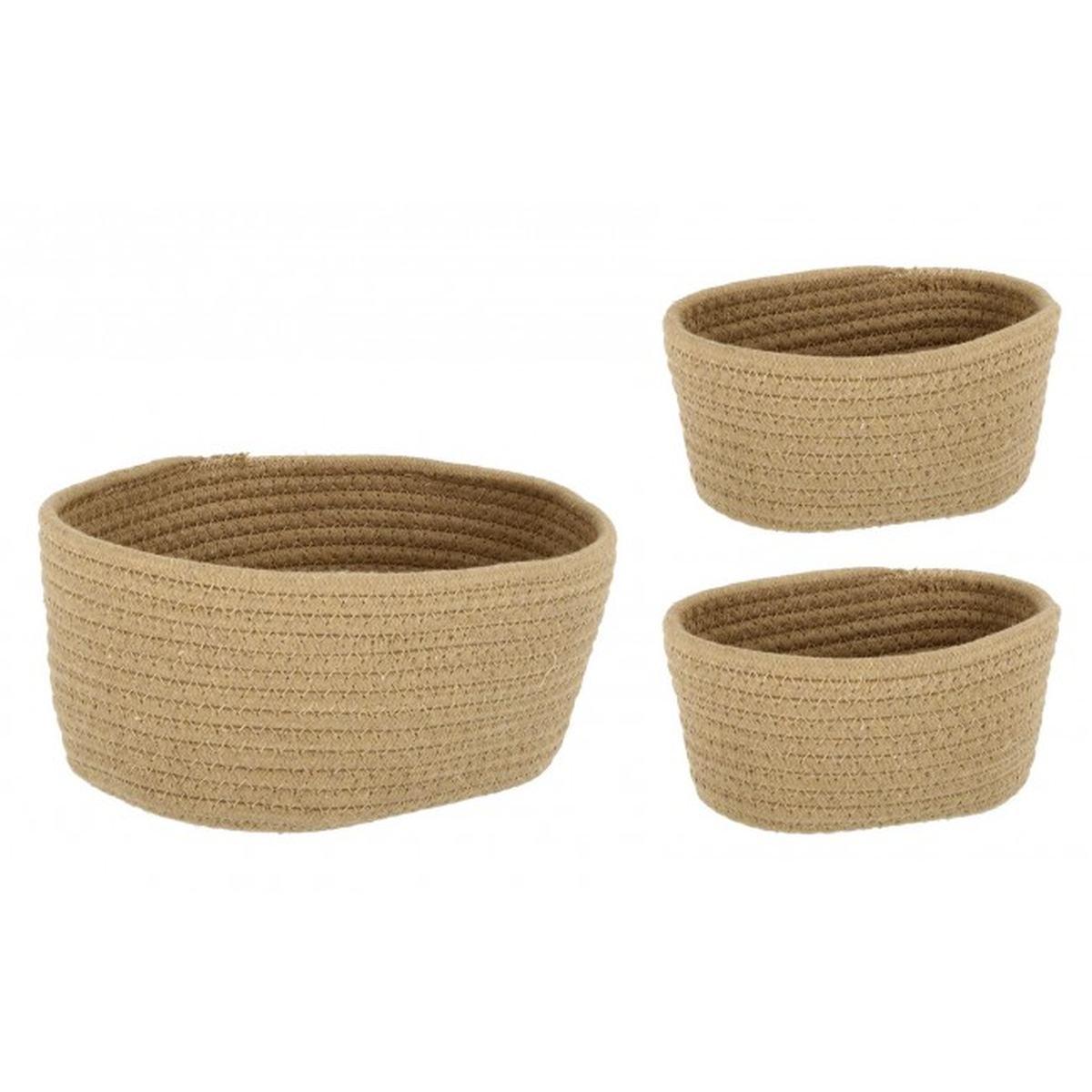 Cesto Set pz.3 Candor Naturale | Bizzotto