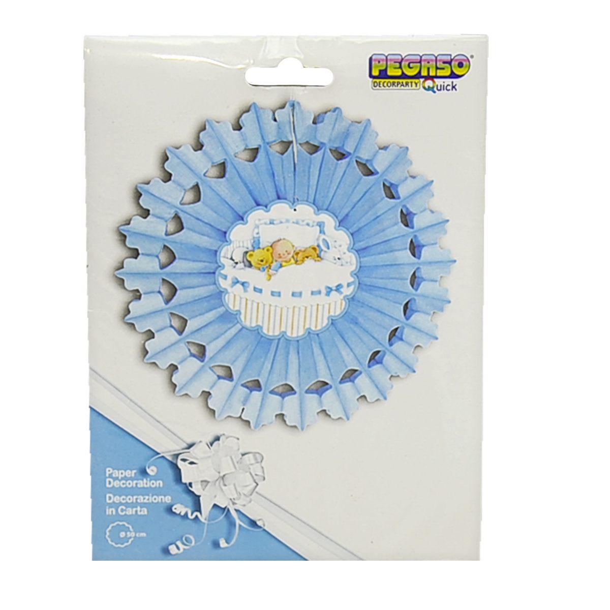 Festone Party Rosone Azzurro cm.50 |M2 Store