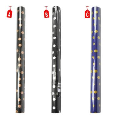 Carta Regalo Natale cm.70x400 Rotolo Pois 3 Modelli |M2 Store