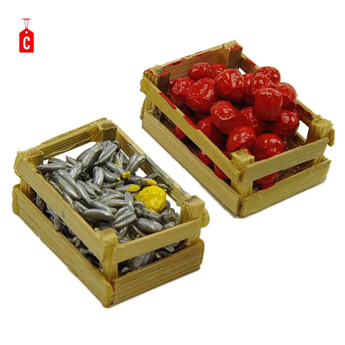 Cesta Alimenti Olive 4x3xH2,5 | Rossi Rosa