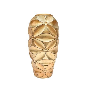 Vaso Ceramica Fiori Oro cm.Ø26x47