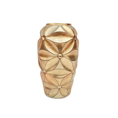 Vaso Ceramica Fiore Oro Metallic cm.21x35
